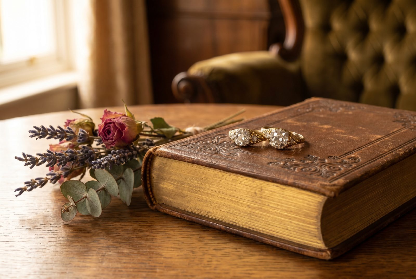 Antique vs new jewellery — two antique diamond rings, one of a kind and holding value