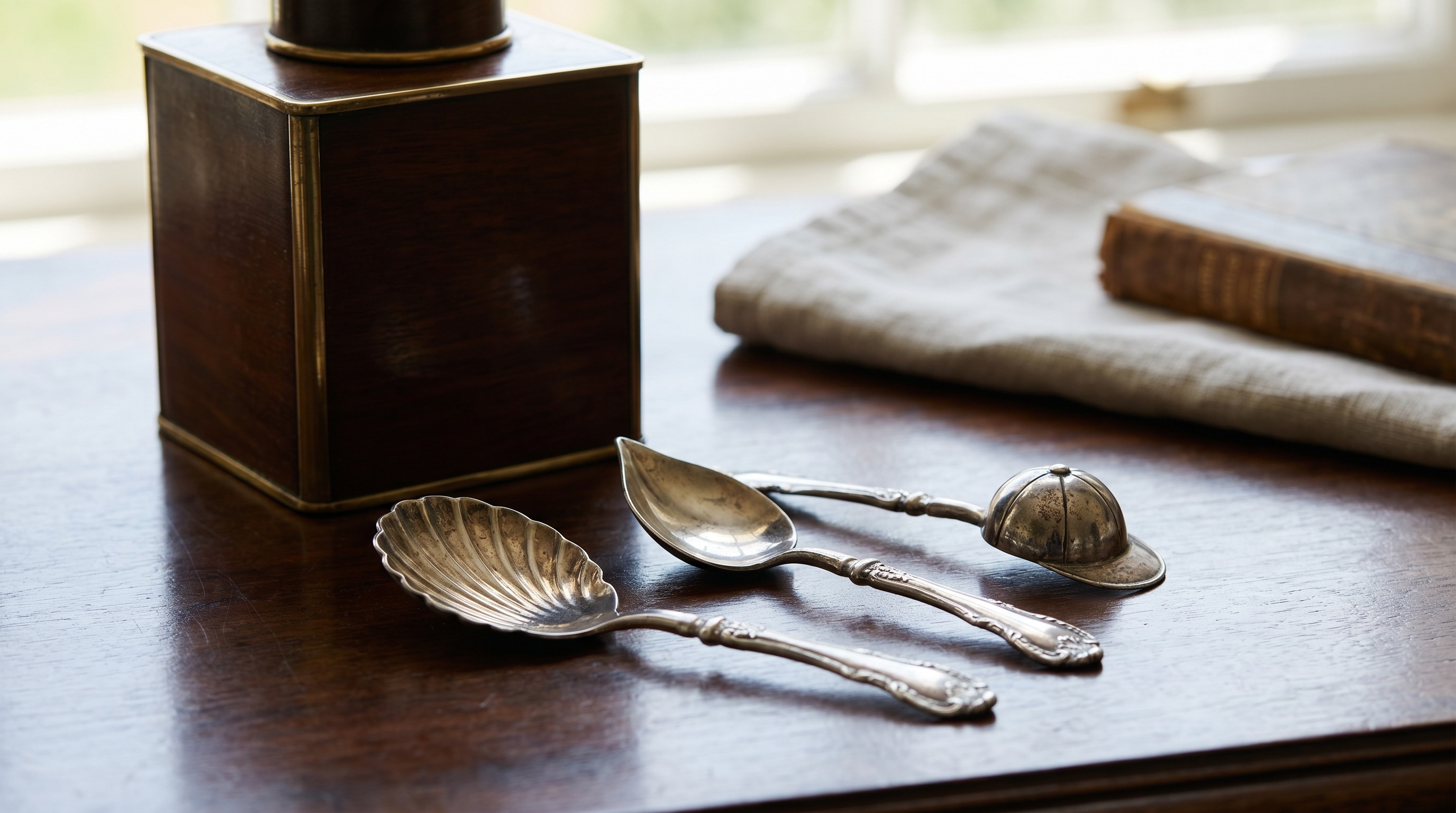 Sell antique silver Caddy Spoons to Mozeris Fine Antiques