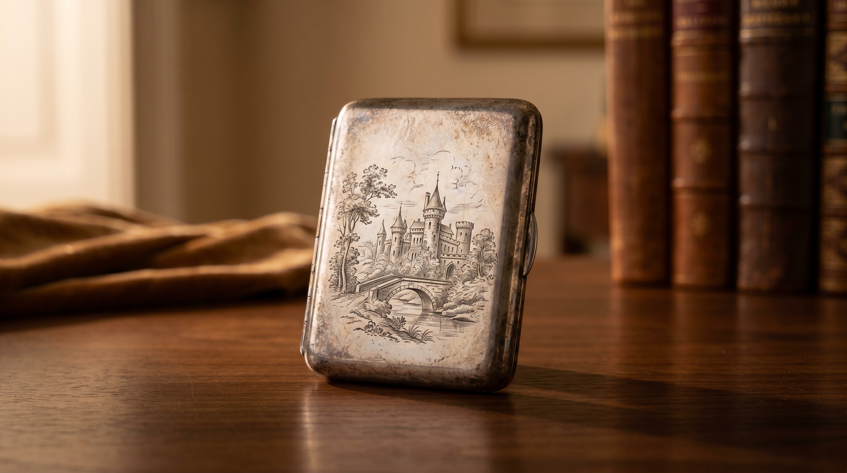 Sell antique silver Card Cases to Mozeris Fine Antiques