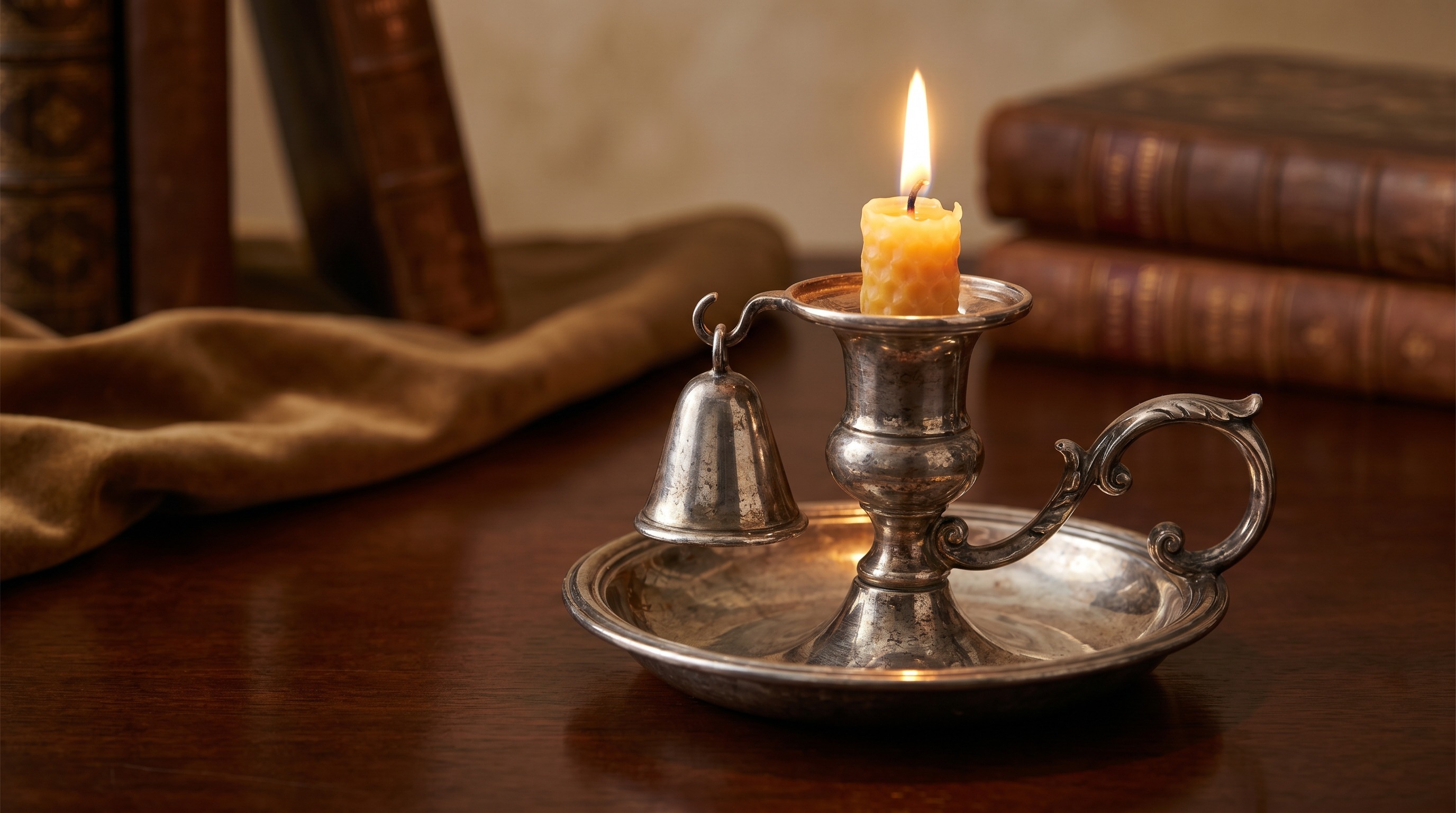 Sell antique silver Chambersticks to Mozeris Fine Antiques
