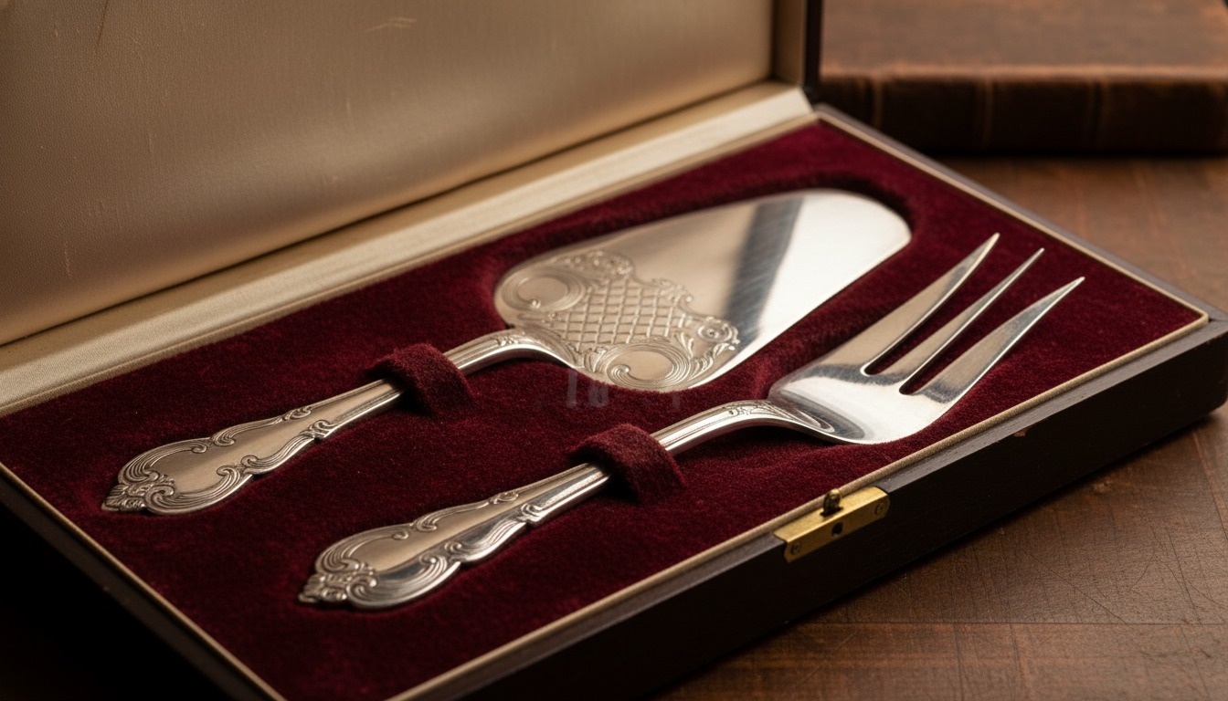 Antique sterling silver cased fish servers — sell silver in Portsmouth with Mozeris Fine Antiques