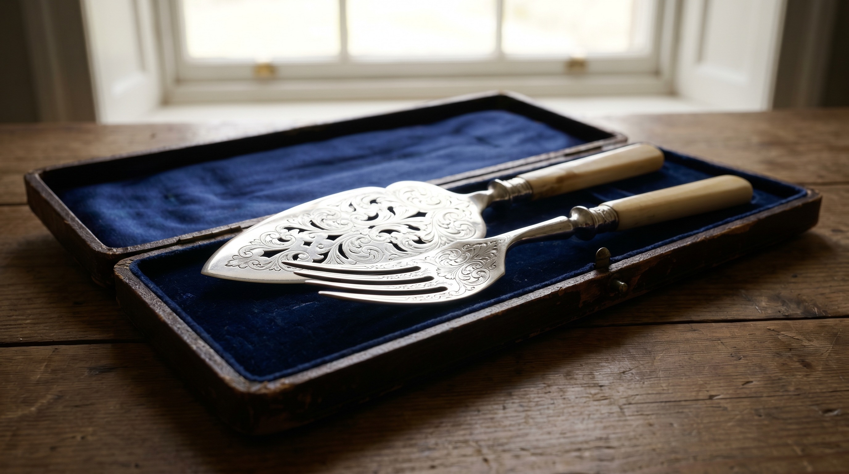 Sell antique silver Fish Servers to Mozeris Fine Antiques