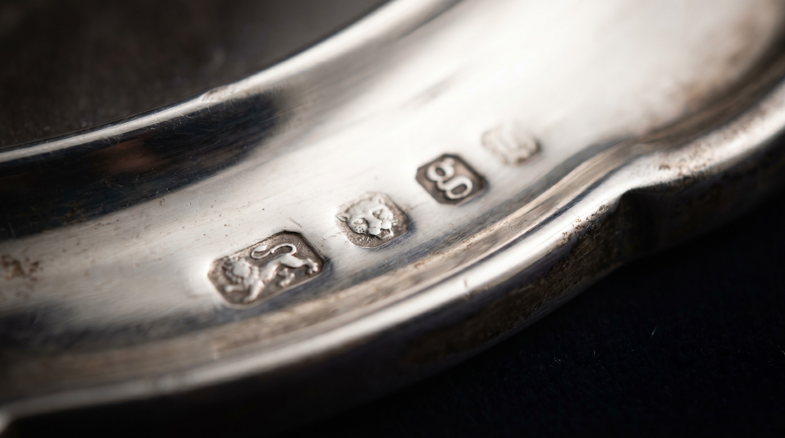 British silver hallmarks on the back of an antique photograph frame