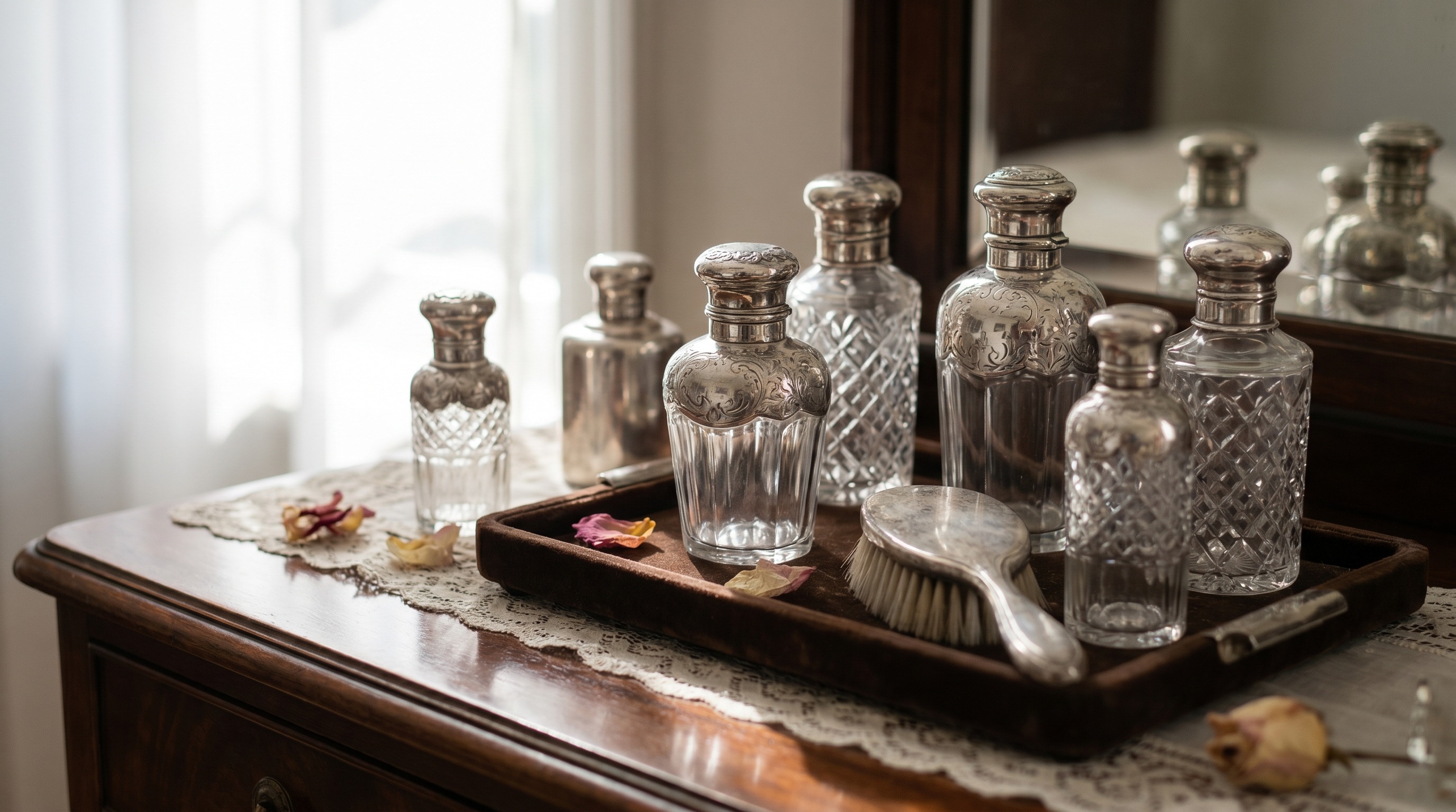 Sell antique silver Scent Bottles to Mozeris Fine Antiques