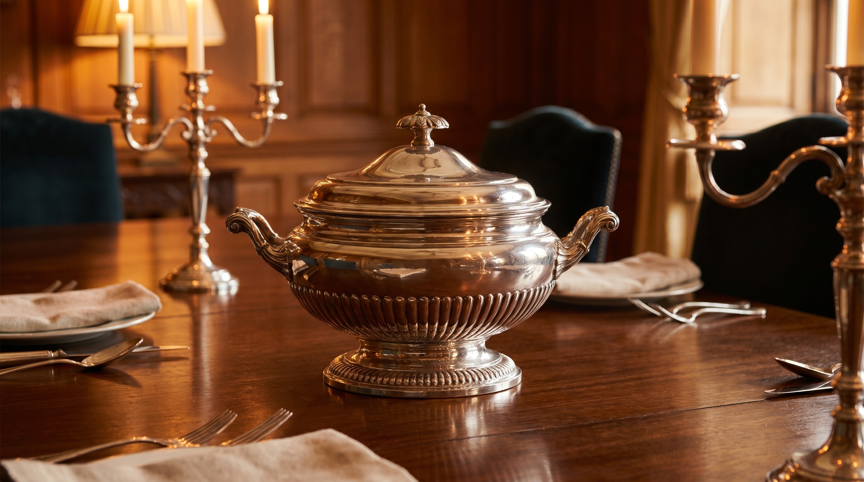 Sell antique silver Soup Tureens to Mozeris Fine Antiques