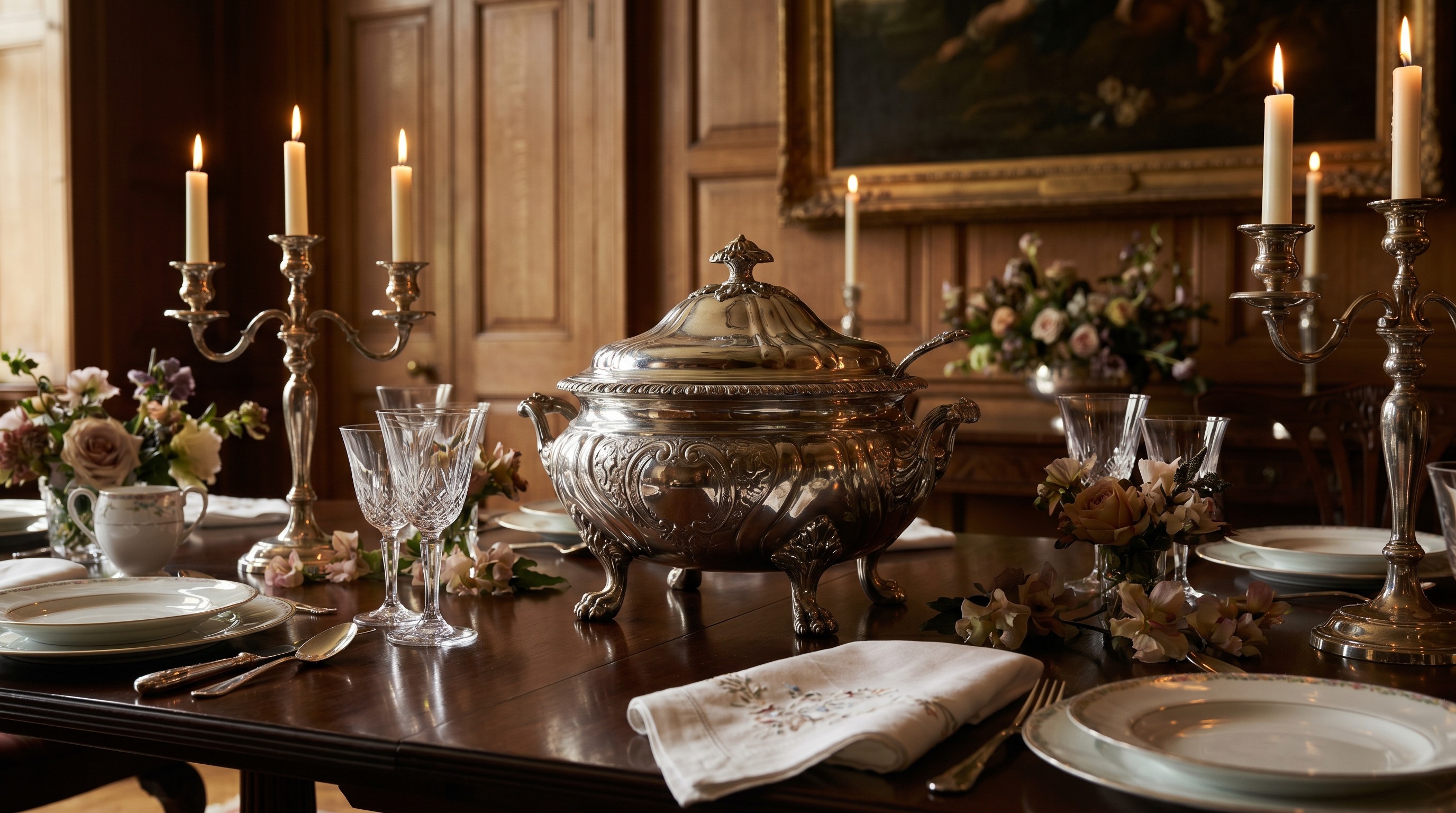 Antique sterling silver soup tureen — sell silver in Gloucester with Mozeris Fine Antiques