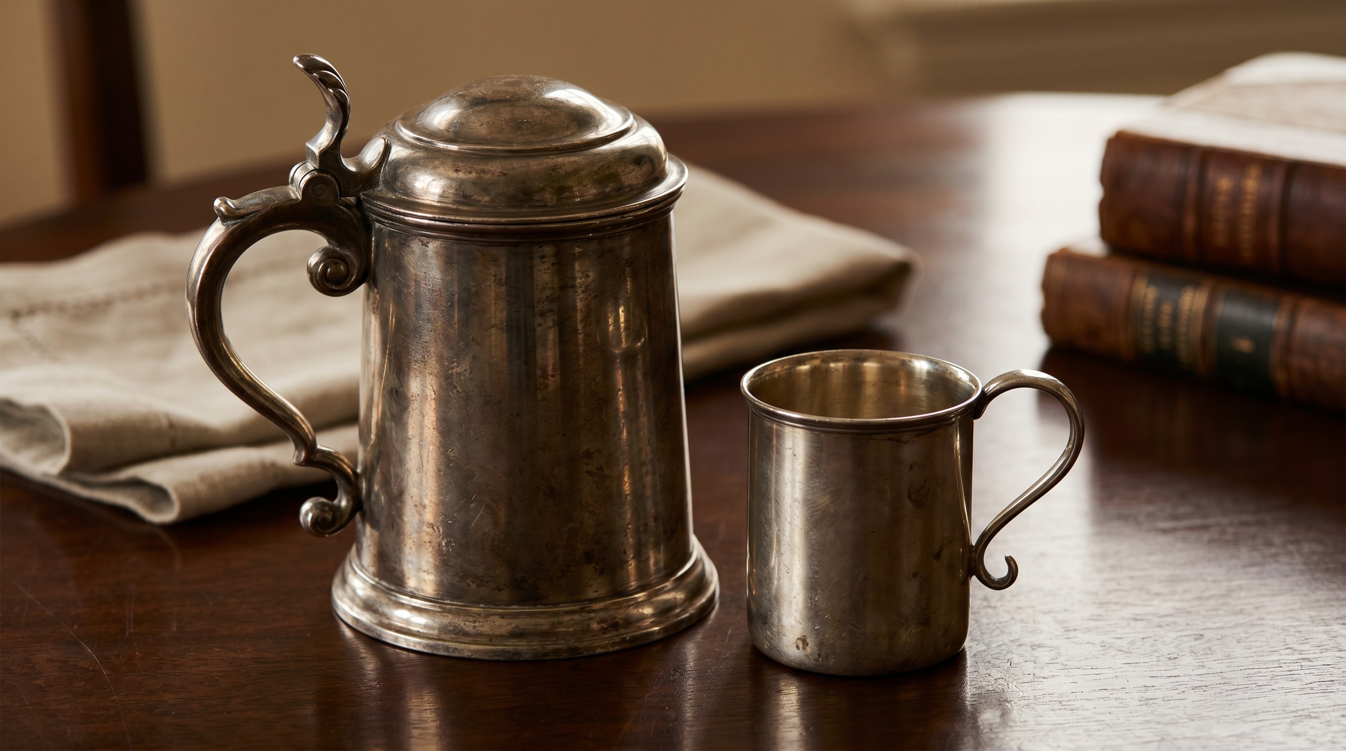 Sell antique silver Tankards & Mugs to Mozeris Fine Antiques