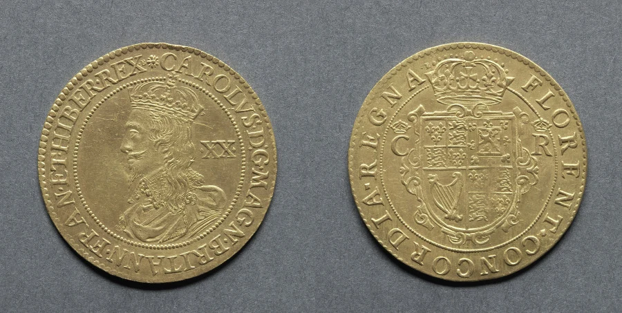 Gold unite of Charles I, 1631 to 1632, struck at the Tower Mint. Photo: Cleveland Museum of Art, CC0
