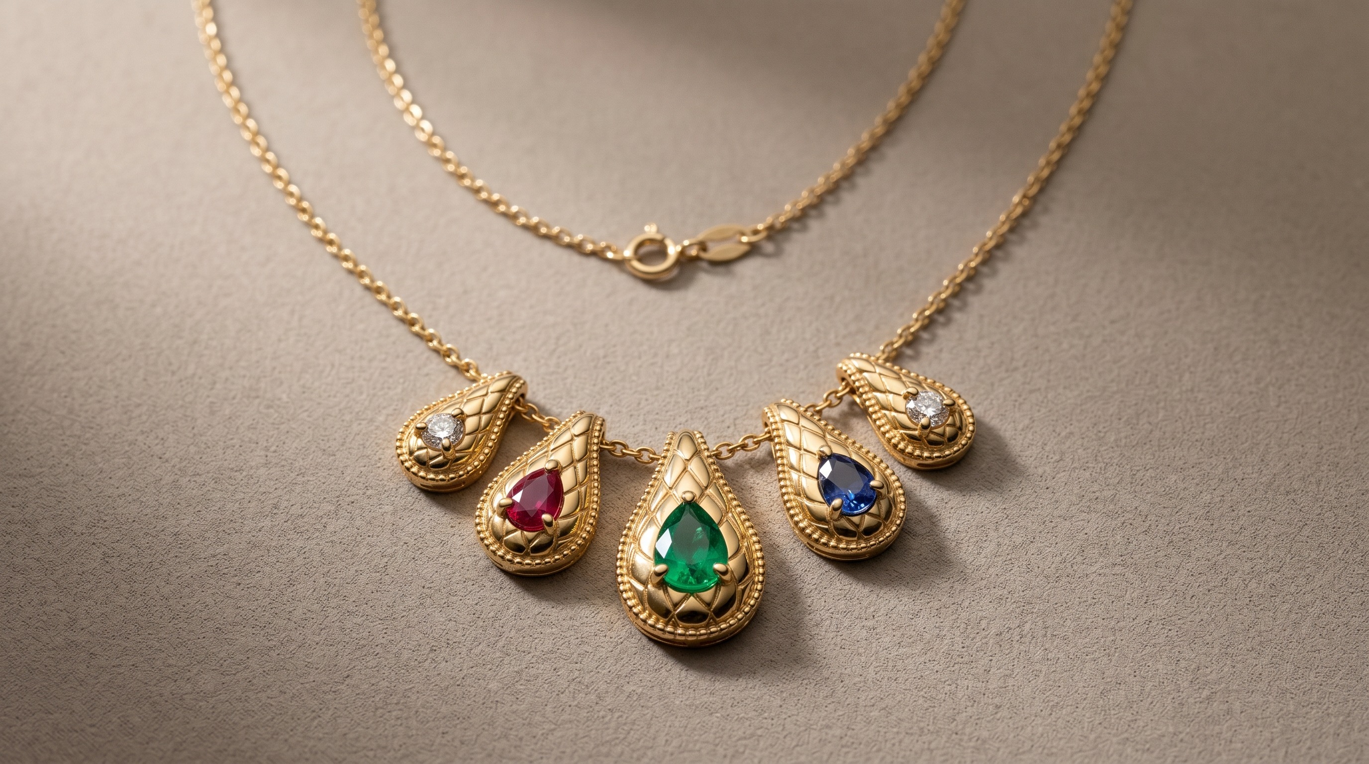 Boucheron Serpent Bohème-style gold teardrop snake-motif necklace — Mozeris Fine Antiques