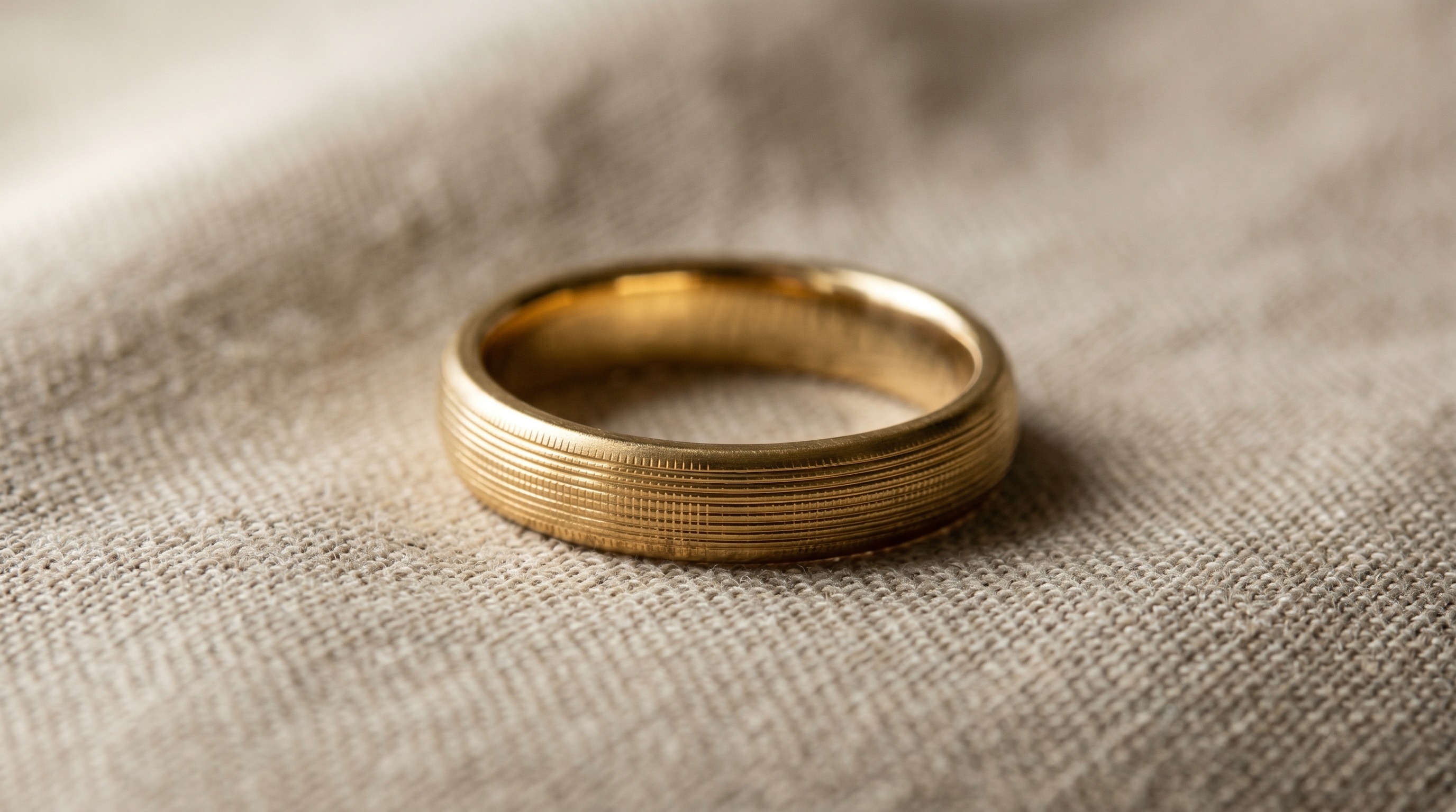 Buccellati Rigato hand-engraved gold band ring — Mozeris Fine Antiques