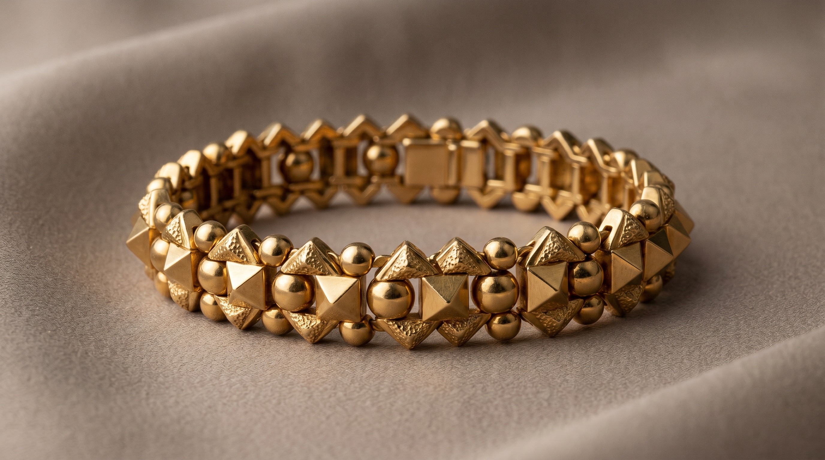 Clash de Cartier gold bracelet with studs and spikes — Mozeris Fine Antiques