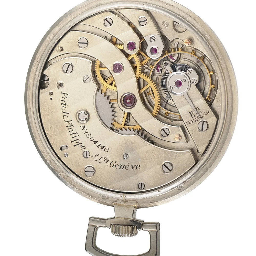 Patek Philippe pocket watch movement signed Patek Philippe & Cie Geneve with its movement number