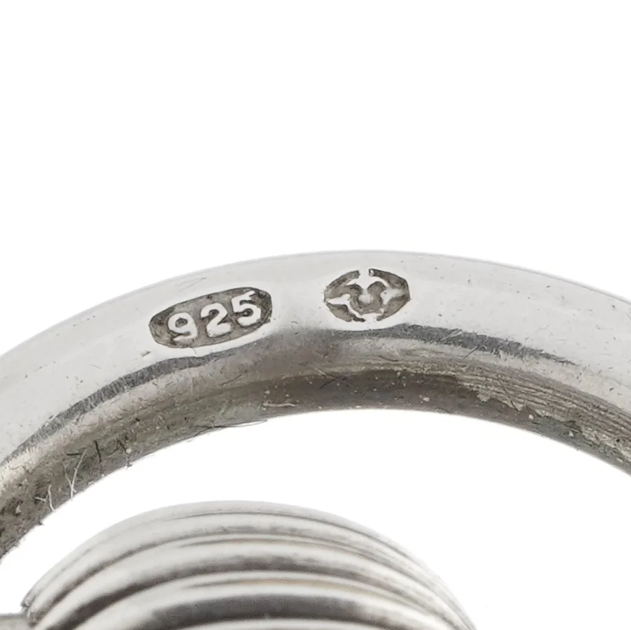 925 in an oval and an import town mark struck on the bow of a sterling silver pocket watch