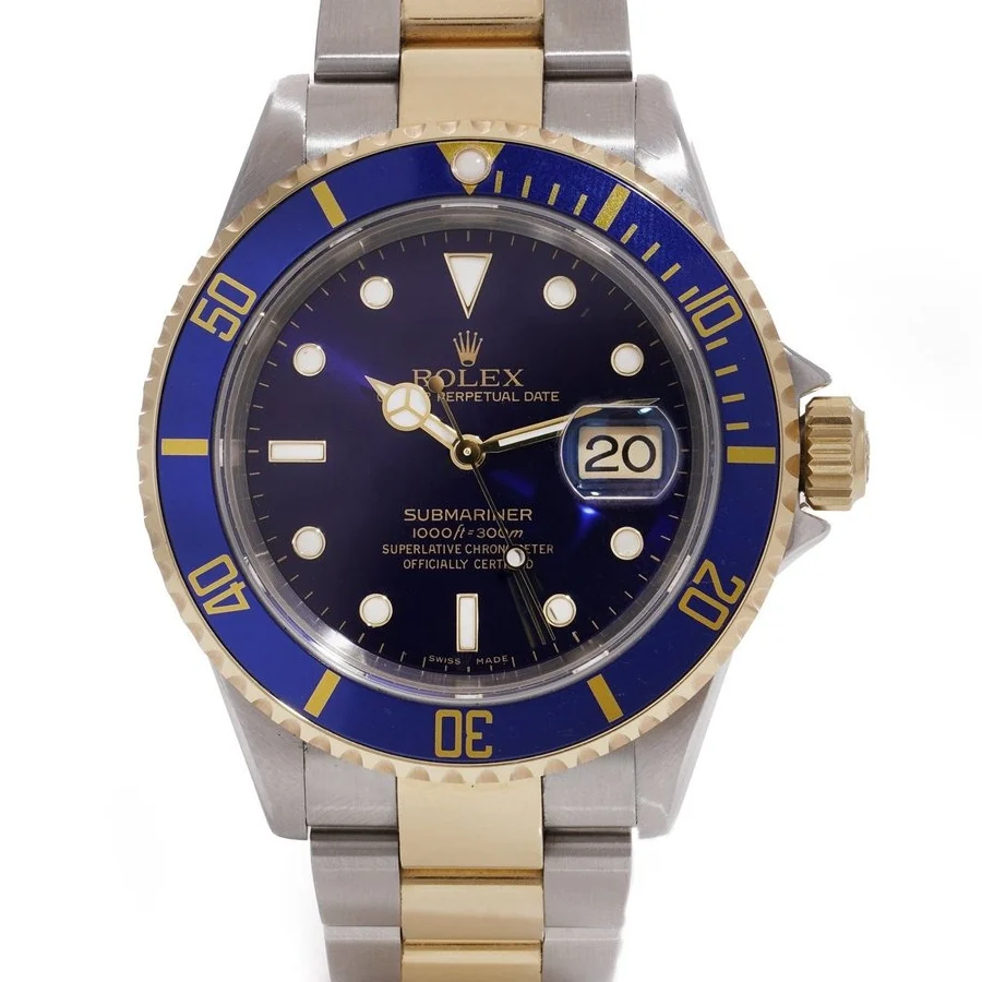 Rolex Submariner Date ref. 16613 in stainless steel and 18ct yellow gold with a blue dial and bezel