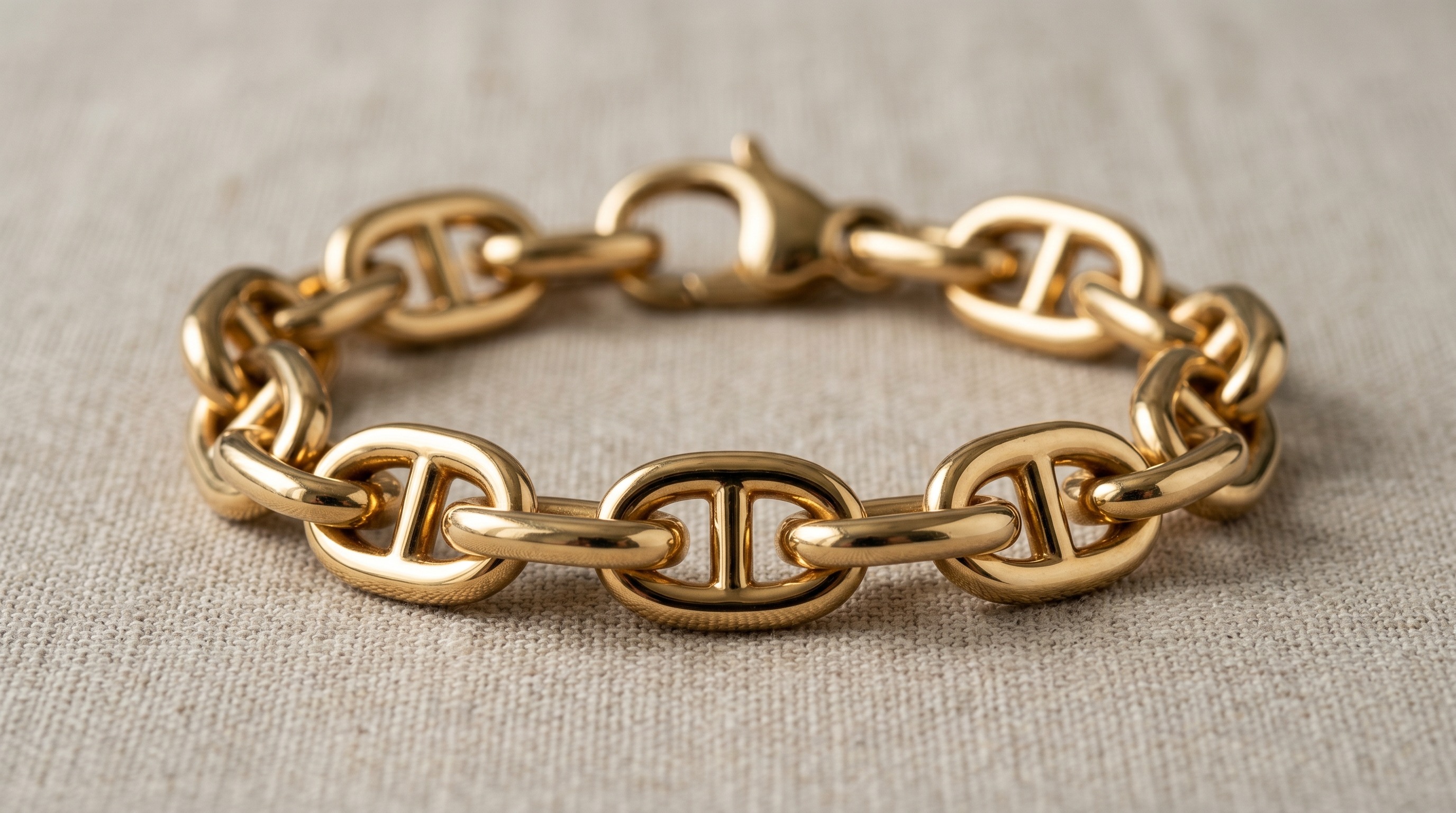 Hermès Chaîne d'Ancre 18ct gold anchor-chain bracelet