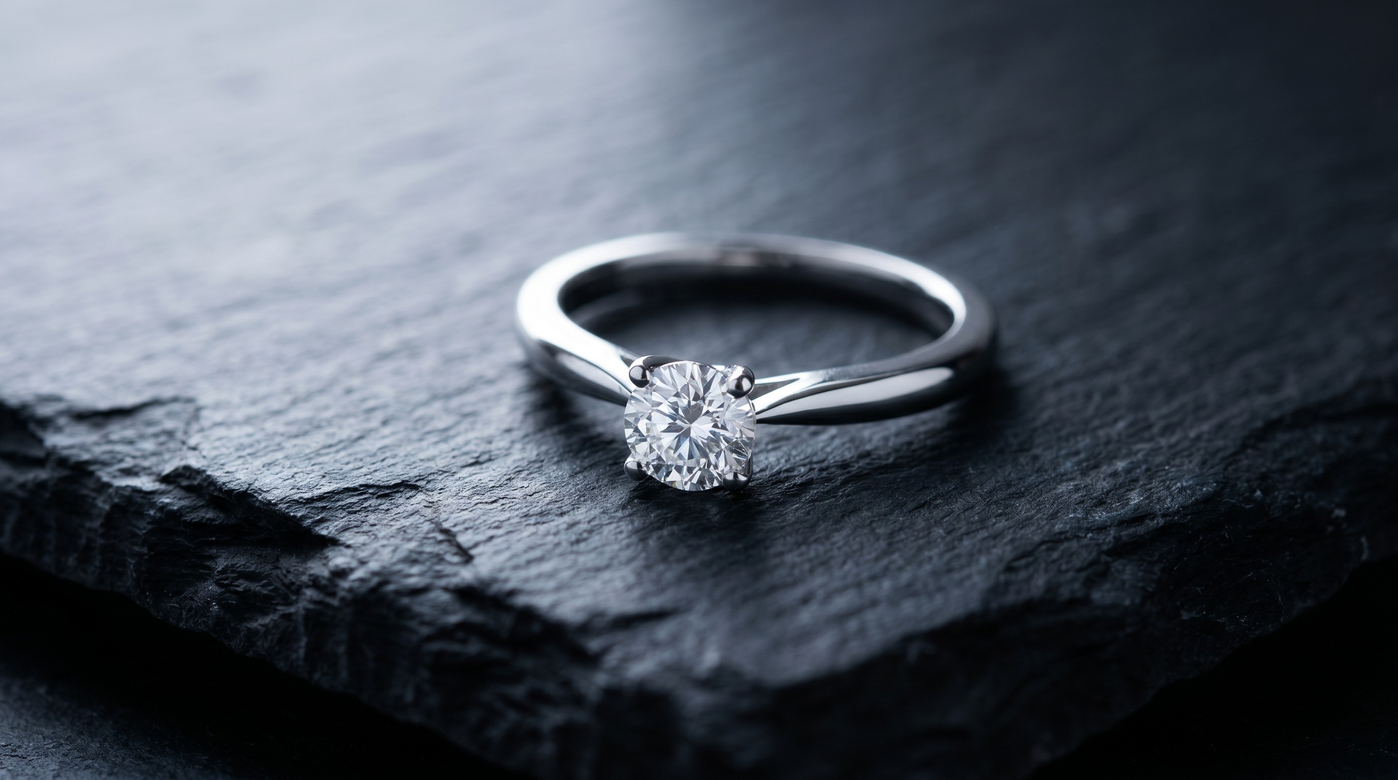 White-metal diamond solitaire ring — platinum or white gold? — Mozeris Fine Antiques