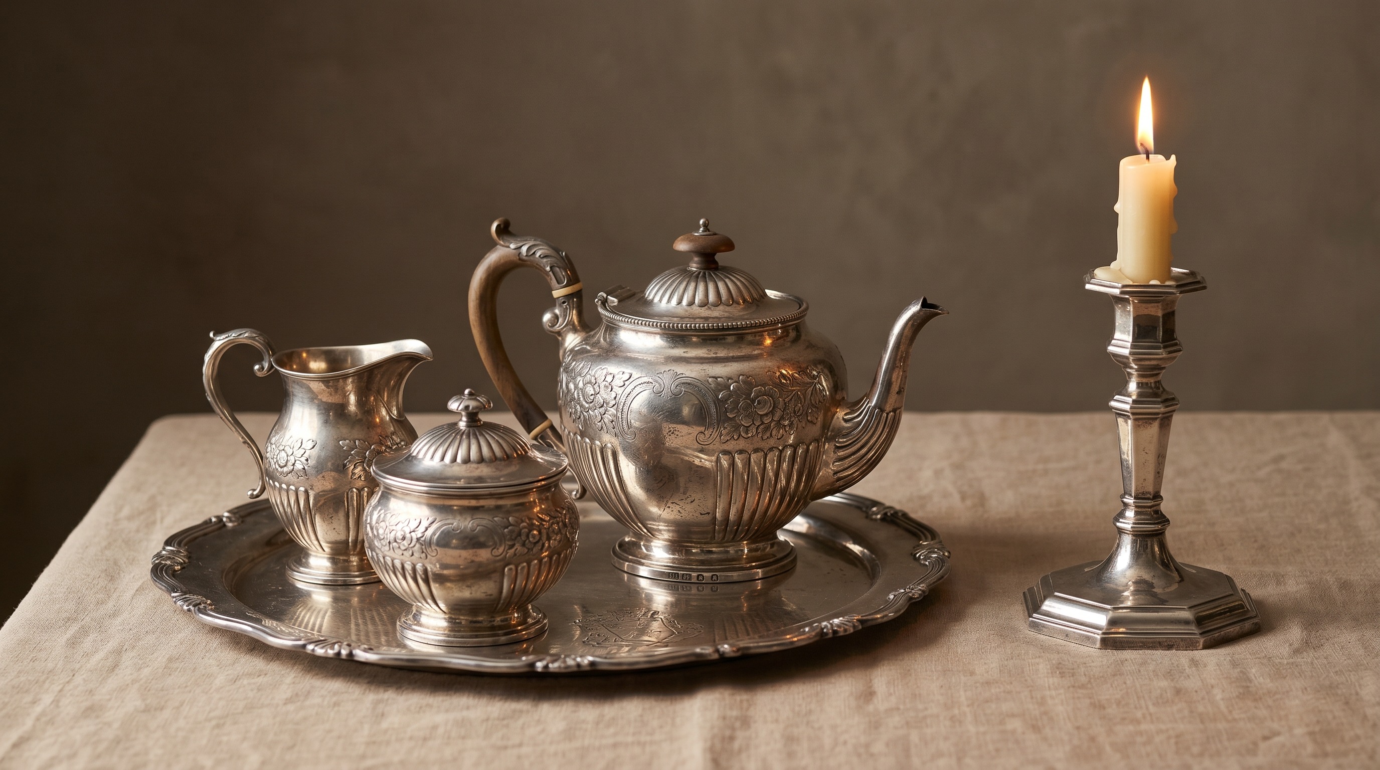 Antique London-assayed sterling silver tea service — London Assay Office guide by Mozeris Fine Antiques