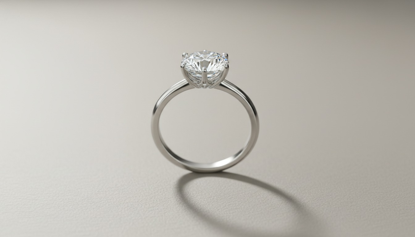 The Tiffany Setting — a six-prong solitaire diamond ring in platinum — Mozeris Fine Antiques