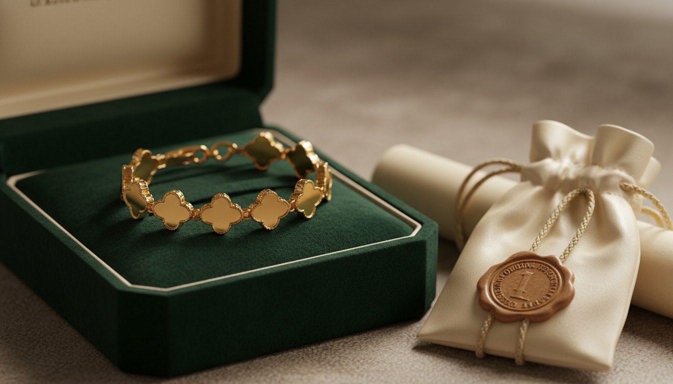 Van Cleef Alhambra bracelet with its box and certificate