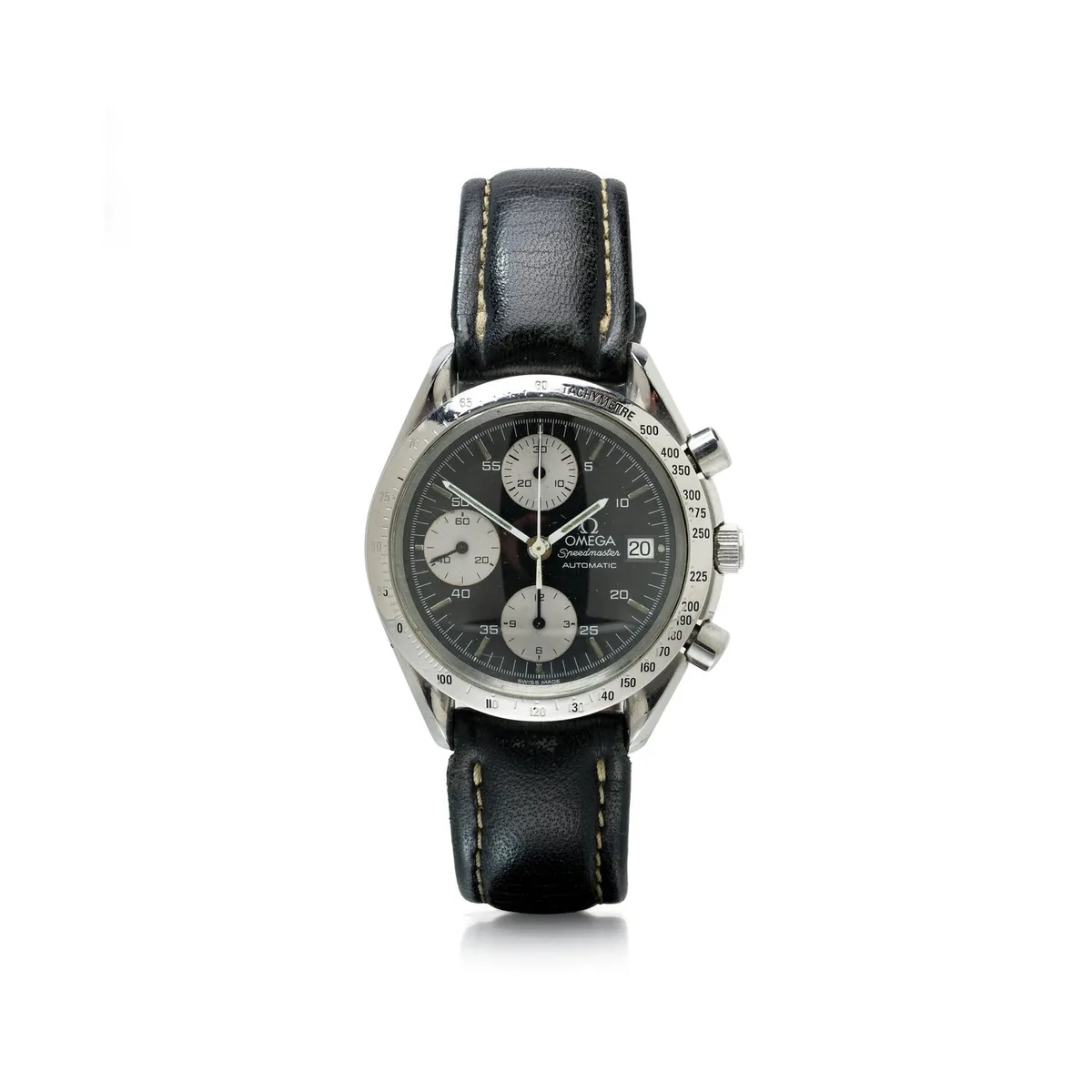 Omega Speedmaster Date ref. 3511.50 reverse panda chronograph, bought by Mozeris Fine Antiques